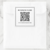 Erstellen Sie einen scannbaren QR-Code | Schwarz & Quadratischer Aufkleber (Tasche)