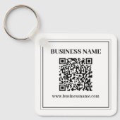 Erstellen Sie einen scannbaren QR-Code | Schwarz & Schlüsselanhänger (Vorderseite)