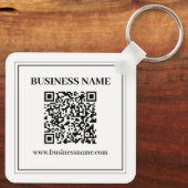 Erstellen Sie einen scannbaren QR-Code | Schwarz & Schlüsselanhänger (Rückseite)