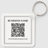 Erstellen Sie einen scannbaren QR-Code | Schwarz & Schlüsselanhänger (Rückseite)