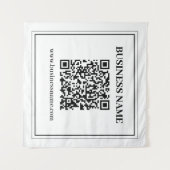Erstellen Sie einen scannbaren QR-Code | Schwarz & Wandteppich (Vorderseite (Horizontal))