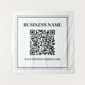Erstellen Sie einen scannbaren QR-Code | Schwarz & Wandteppich (Vorderseite)