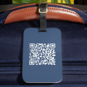 Erstellen Sie einen scannbaren QR-Code   Verblasen Gepäckanhänger