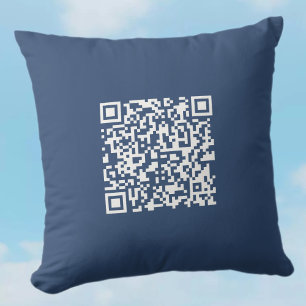 Erstellen Sie einen scannbaren QR-Code Verblasen Kissen