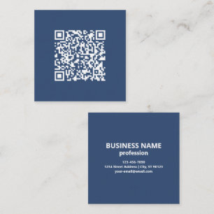 Erstellen Sie einen scannbaren QR-Code Verblasst Quadratische Visitenkarte