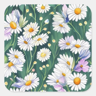 Erstellen Sie einen zeitlosen Look mit der klassis Quadratischer Aufkleber