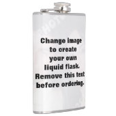 Erstellen Sie einfach Ihr eigenes Foto Flachmann (Rechts)