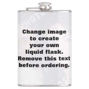 Erstellen Sie einfach Ihr eigenes Foto Flachmann