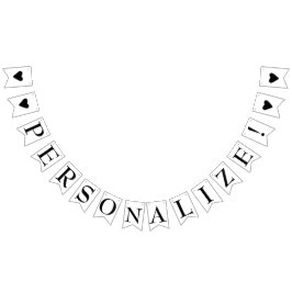 Erstellen Sie einfach Ihr eigenes Niedliches Black Wimpelkette