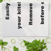 Erstellen Sie einfach Ihr Foto horizontal Küchentu Küchentuch (Gefaltet)