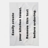 Erstellen Sie einfach Ihr Foto horizontal Küchentu Küchentuch (Vertikal)