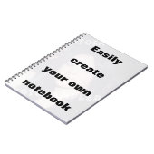 Erstellen Sie einfach Ihr Notebook Entfernen Sie d Notizblock (Linke Seite)