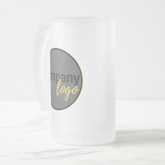ERSTELLEN SIE EINFACH IHRE EIGENE GESCHÄFTSLOGO-UN MATTGLAS BIERGLAS (Vorderseite Links)