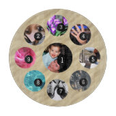 Erstellen Sie einfach Ihre eigene mit 9 Fotos habe Schneidebrett (Vorderseite)