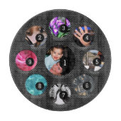 Erstellen Sie einfach Ihre eigene mit 9 Fotos habe Schneidebrett (Vorderseite)