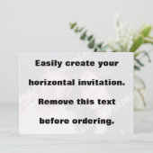 Erstellen Sie einfach Ihre horizontale Foto-Einlad Einladung (Stehend Vorderseite)