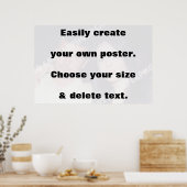 Erstellen Sie einfach Ihren Ausdruck. Entfernen Si Poster (Küche)