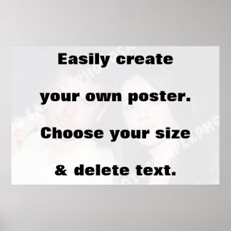 Erstellen Sie einfach Ihren Ausdruck. Entfernen Si Poster