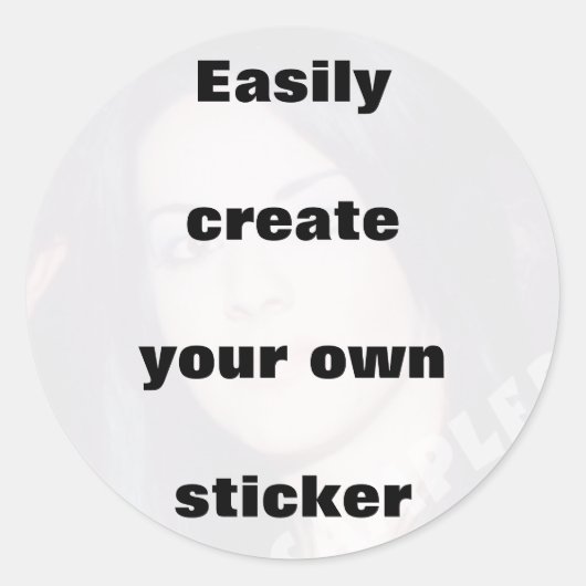 Erstellen Sie einfach Ihren eigenen Aufkleber Entf (Vorderseite)