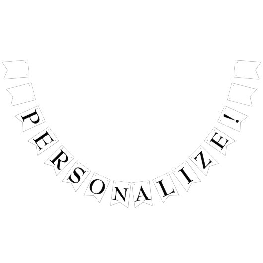 Erstellen Sie einfach Ihren eigenen Party-Banner Wimpelkette (Alle)