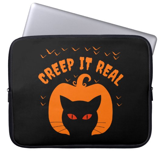 ERSTELLEN SIE ES WIRKLICH FUNNY CAT HALLOWEY LAPTOPSCHUTZHÜLLE (Vorderseite)
