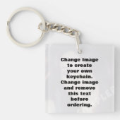 Erstellen Sie ganz einfach Ihr eigenes Foto Acryl Schlüsselanhänger (Vorderseite)