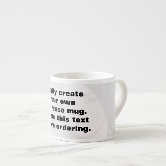 Erstellen Sie ganz einfach Ihre eigene Espresso Fo Espressotasse (Vorderseite Rechts)