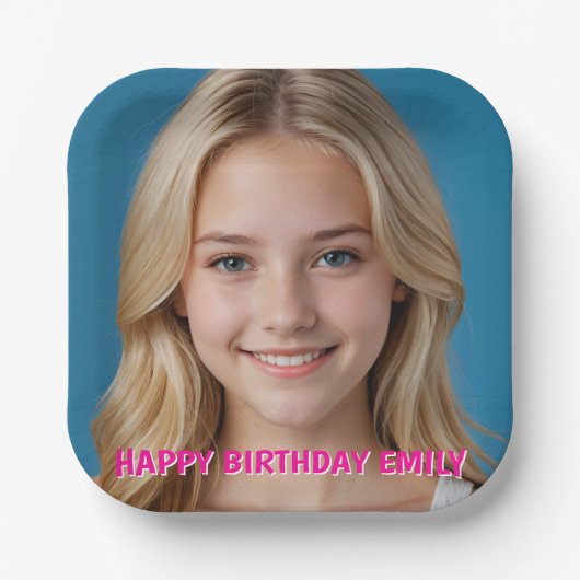 Erstellen Sie ganz einfach Ihre eigene Papierplatt Pappteller (Vorderseite)