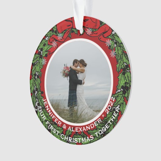 Erstellen Sie gemeinsam Ihr eigenes First Weihnach Ornament (Vorderseite)