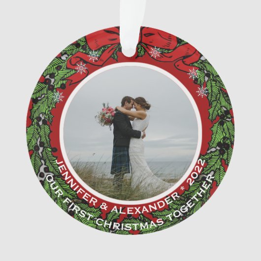 Erstellen Sie gemeinsam Ihr eigenes First Weihnach Ornament (Vorderseite)