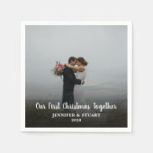 Erstellen Sie gemeinsam Ihr eigenes Foto zu Weihna Serviette (Vorderseite)