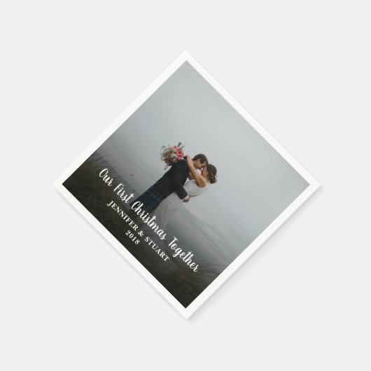 Erstellen Sie gemeinsam Ihr eigenes Foto zu Weihna Serviette (Ecke)