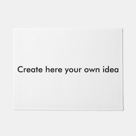 Erstellen Sie hier Ihre eigene Idee - von Shirt zu Fußmatte (Vorderseite)