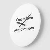 Erstellen Sie hier Ihre eigene Idee - von Shirt zu Große Wanduhr (Winkel)