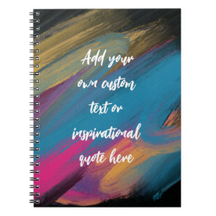 Erstellen Sie Ihr Abstraktes Motivierend Angebot Notizblock