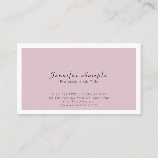 Erstellen Sie Ihr Berufliches, modernes, sauberes  Visitenkarte (Vorderseite)