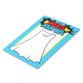 Erstellen Sie Ihr Cape Superhero-Party-Aktivitätsb Notizblock (angewinkelt)