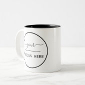 Erstellen Sie Ihr Design eigens Zweifarbige Tasse (Vorderseite Links)