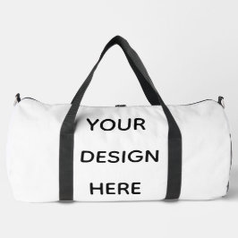 Erstellen Sie Ihr Design hier, fügen Sie Ihren Tex Duffle Bag