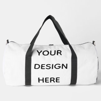 Erstellen Sie Ihr Design hier, fügen Sie Ihren Tex Duffle Bag