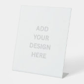 Erstellen Sie Ihr eigenes 10" x 12" Pedestal-Zeich Sockelschild (Vorderseite)