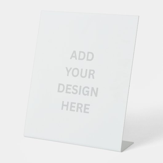Erstellen Sie Ihr eigenes 10" x 12" Pedestal-Zeich Sockelschild (Vorderseite)