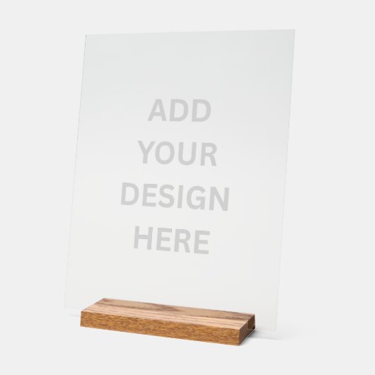 Erstellen Sie Ihr eigenes 11"x14" Acrylzeichen Acrylschild (Winkel)