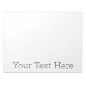 27,94cm x 21,59cm Notizblock - 40 Seiten (Vorderseite)