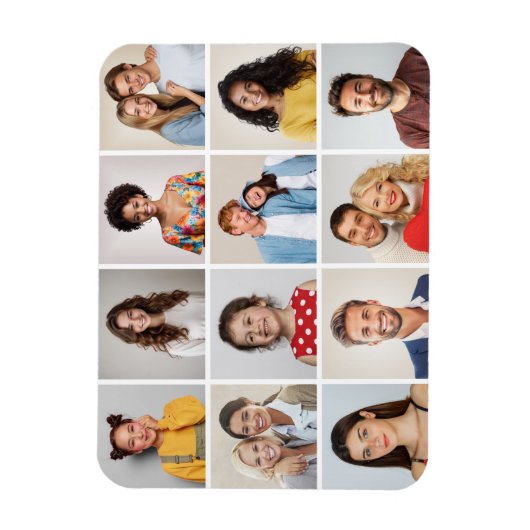 Erstellen Sie Ihr eigenes 12 Collage Magnet (Vertikal)