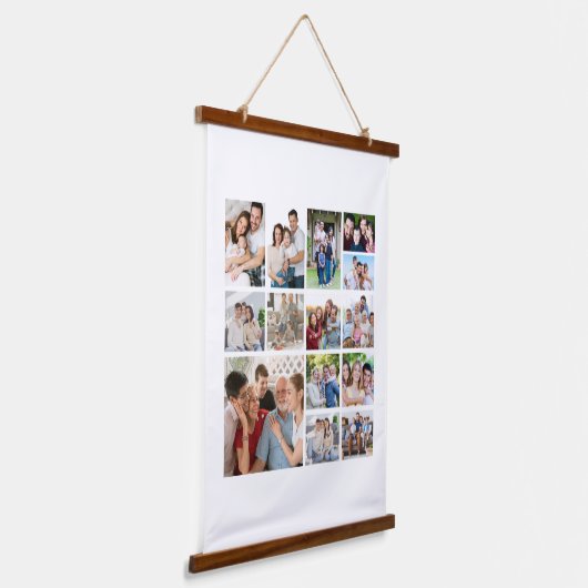 Erstellen Sie Ihr eigenes 14 Collage Poster Wandteppich Mit Holzrahmen (Gewinkelt)