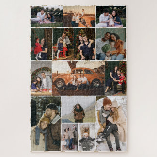 Erstellen Sie Ihr eigenes 15-Foto-Collage-Jigsaw-P Puzzle