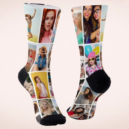 Erstellen Sie Ihr eigenes 16-Foto-Bild individuell Socken