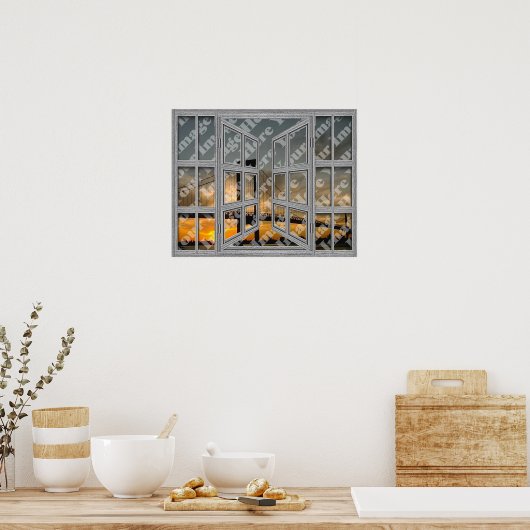 Erstellen Sie Ihr eigenes 18 Pane Open Window Post Poster (Küche)