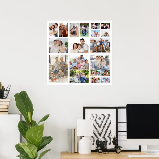 Erstellen Sie Ihr eigenes 19 Foto Collage Poster (Heimbüro)